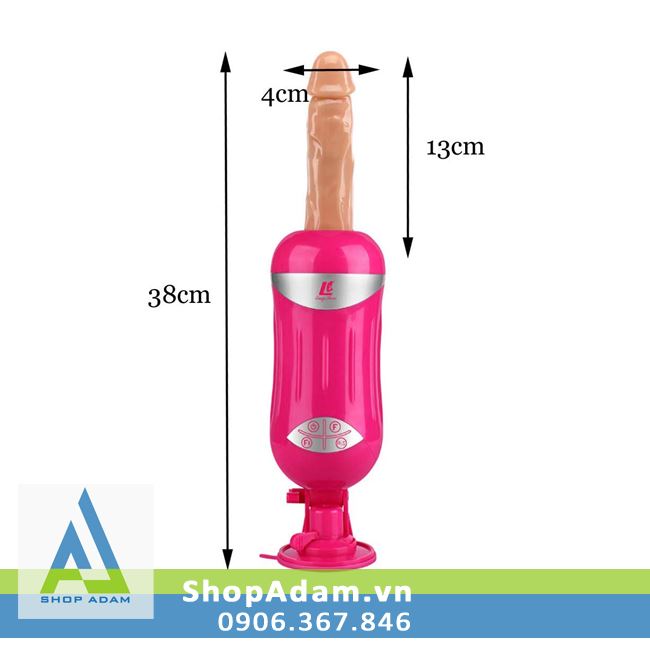Kích thước dương vật gắn tường cao cấp tự động rung thụt Easy Love