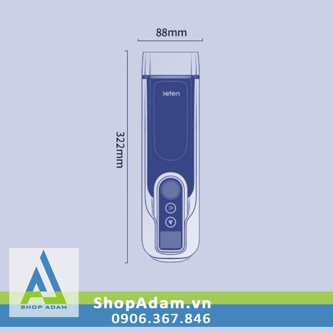 Leten A380 Version 4 âm đạo giả dành cho nam tự động thụt có sưởi ấm