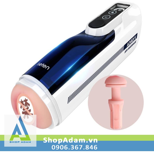 Leten A380 Version 4 âm đạo giả dành cho nam tự động thụt có sưởi ấm