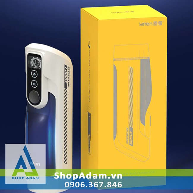 Leten A380 Version 4 âm đạo giả dành cho nam tự động thụt có sưởi ấm