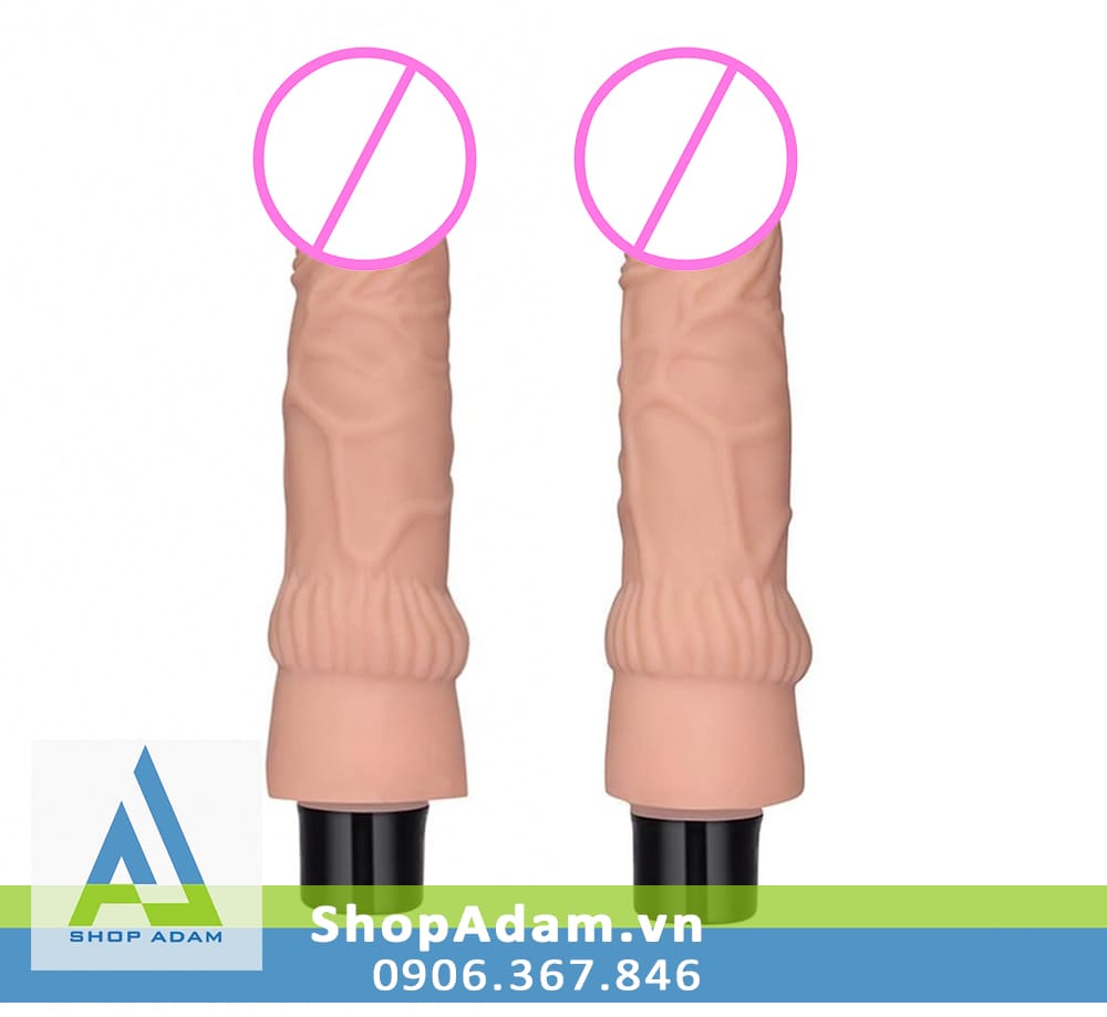 Lovetoy Real 7.8" Softee dương vật giả siêu mềm có rung 10 chế độ