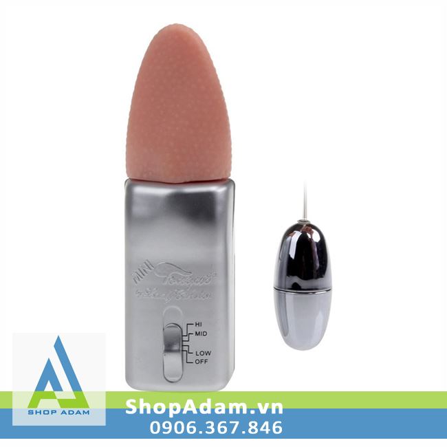 Lưỡi rung tình yêu mini Tongue kèm trứng rung