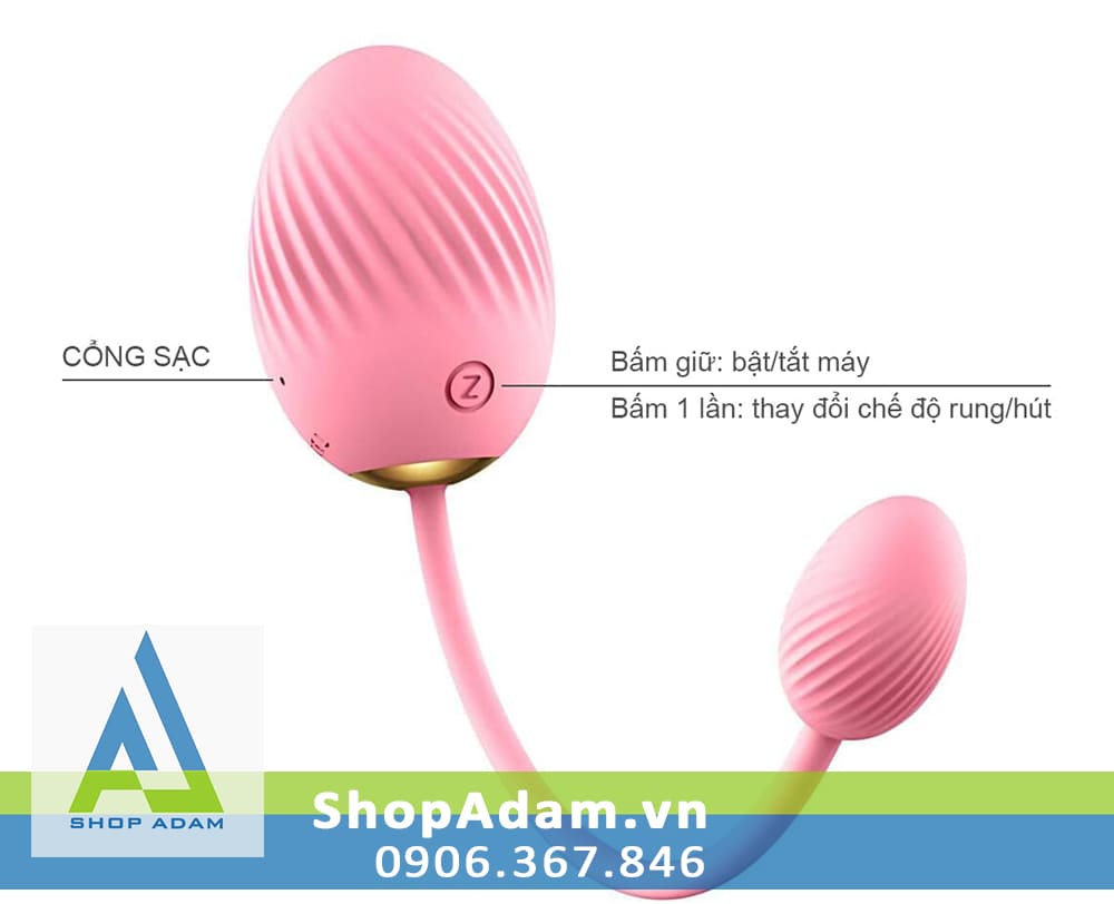 Máy bú âm vật có rung hút Zemalia Gigi Plus