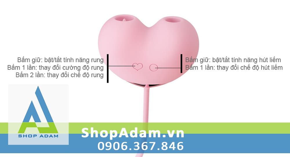 Máy bú liếm âm đạo kèm trứng rung cao cấp Zemalia Peachy Dolphin Plus
