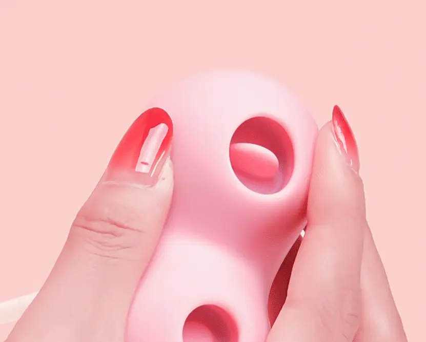 Máy bú liếm âm đạo kèm trứng rung cao cấp Zemalia Peachy Dolphin Plus