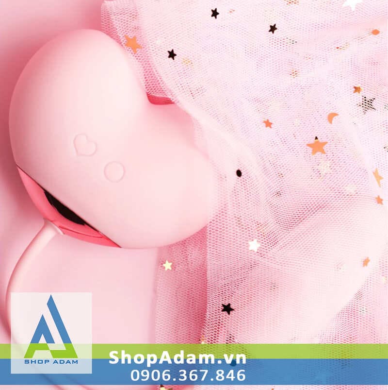 Máy bú liếm âm đạo kèm trứng rung cao cấp Zemalia Peachy Dolphin Plus