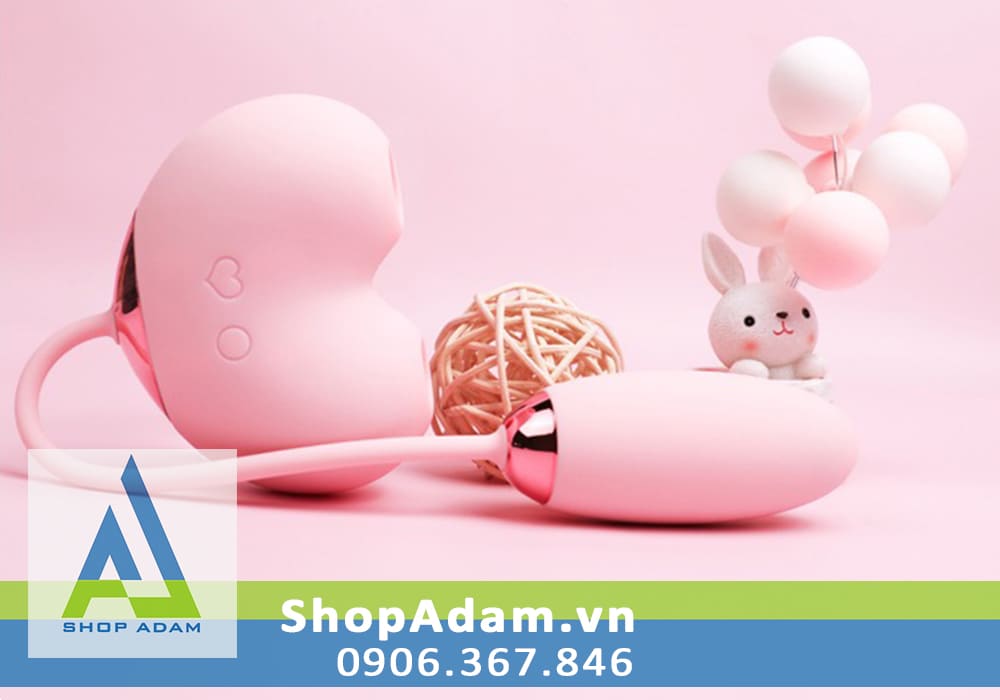 Máy bú liếm âm đạo kèm trứng rung cao cấp Zemalia Peachy Dolphin Plus