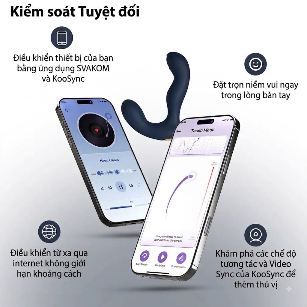 Máy massage hậu môn kết nối App Svakom Iker Neo Máy massage hậu môn kết nối App Svakom Iker Neo
