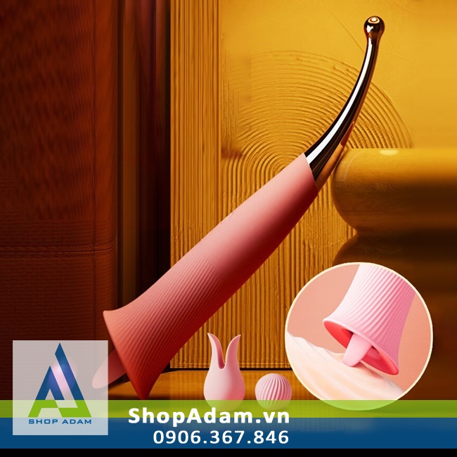 Máy Mát Xa Điểm G 2 Đầu Rung Liếm Siêu Kích Thích Svakom Beverly