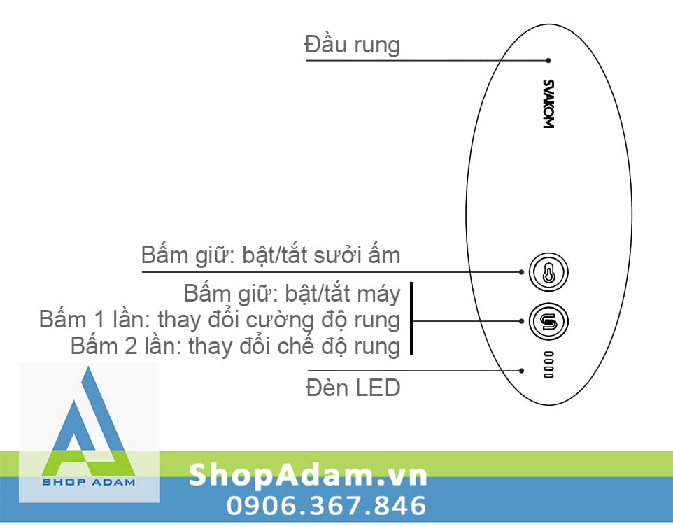 Máy rung âm vật mini đeo ngón tay có sưởi ấm kết nối App Svakom Echo 2 Máy rung âm vật mini đeo ngón tay có sưởi ấm kết nối App Svakom Echo 2