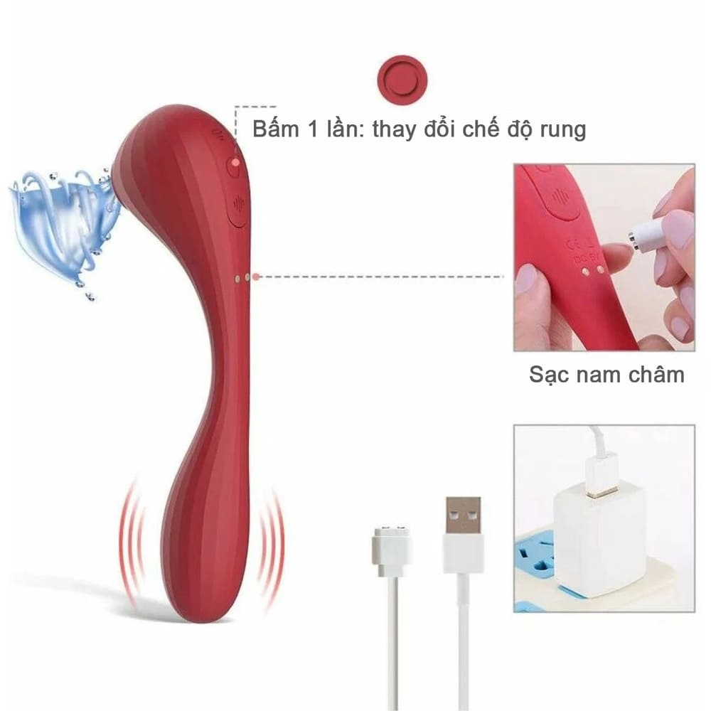 Máy rung bú mút âm vật kết nối App Magic Motion Bobi