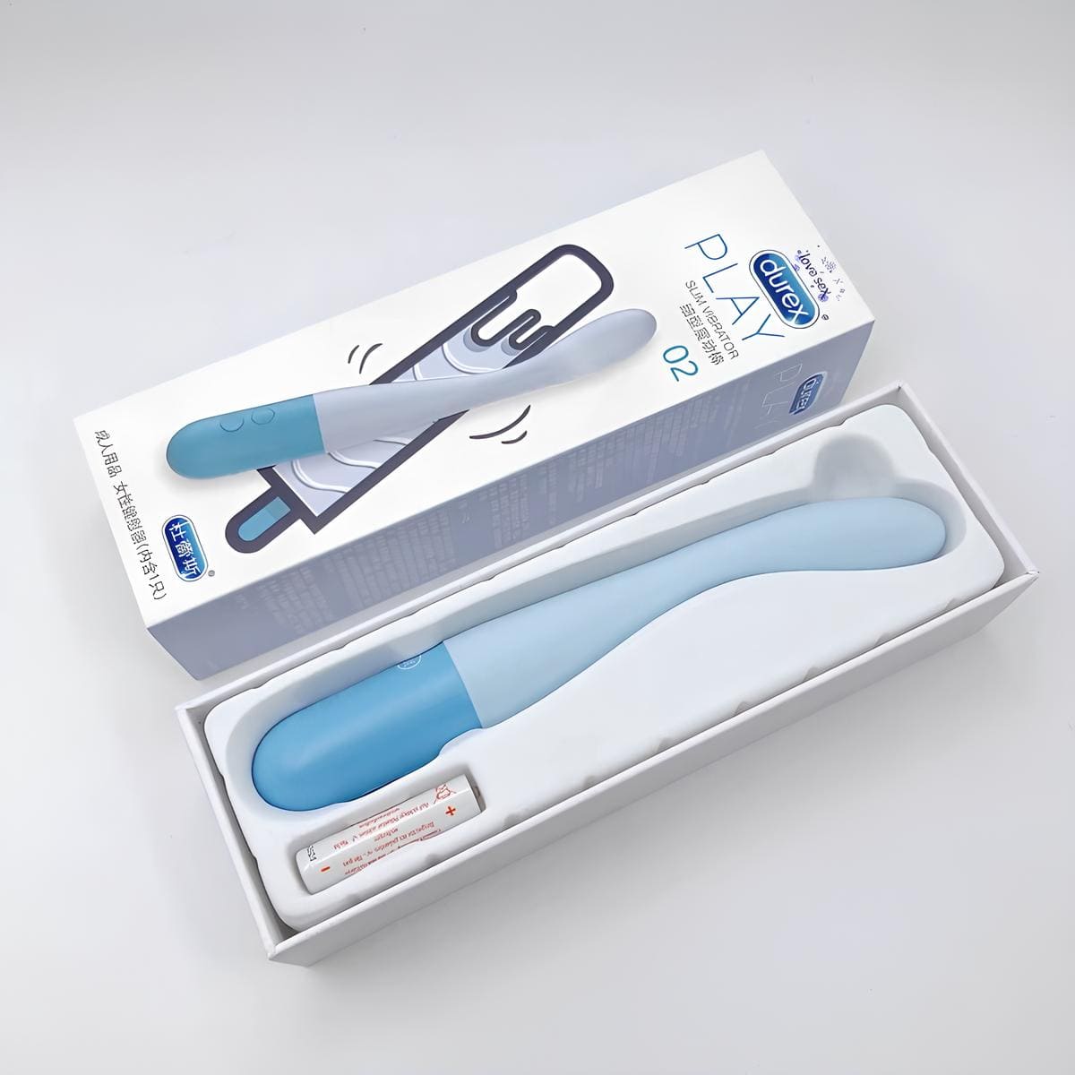 Máy rung cho nữ Durex Slim Vibrator nhỏ gọn uốn cong linh hoạt