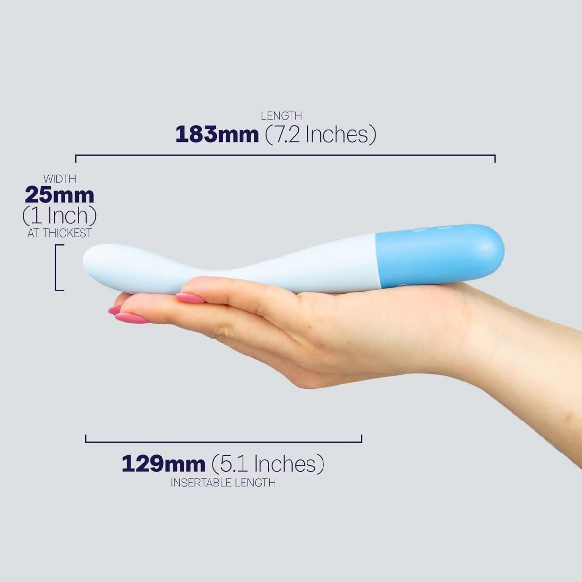 Máy rung cho nữ Durex Slim Vibrator nhỏ gọn uốn cong linh hoạt