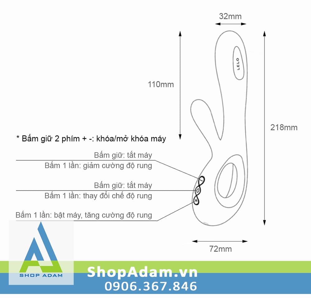 Máy rung điểm G cao cấp Lelo Soraya Wave Rabbit