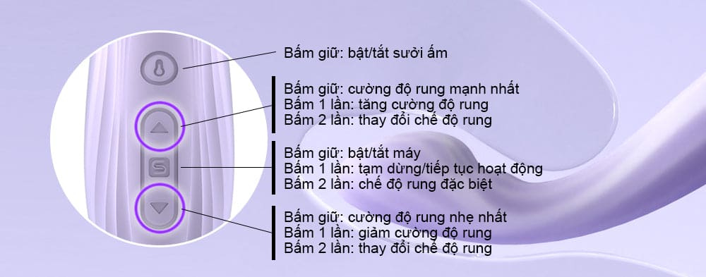 Máy rung điểm g có sưởi ấm kết nối App Svakom Margot