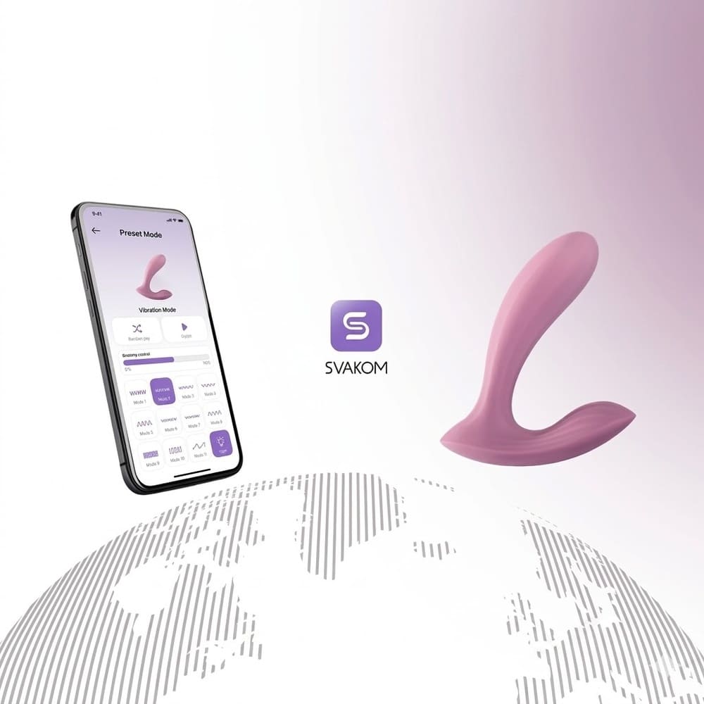 Máy rung hai đầu điều khiển qua App Svakom Erica Máy rung hai đầu điều khiển qua App Svakom Erica