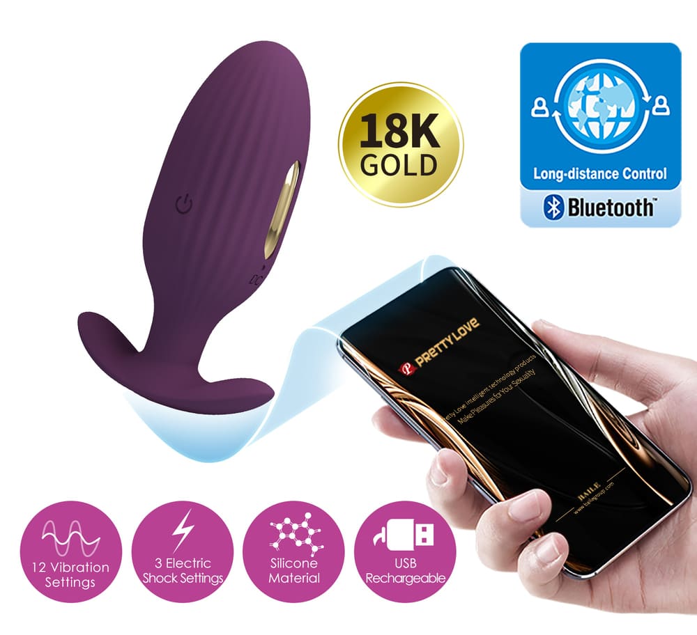 Máy rung hậu môn điều khiển qua App Pretty Love Jefferson