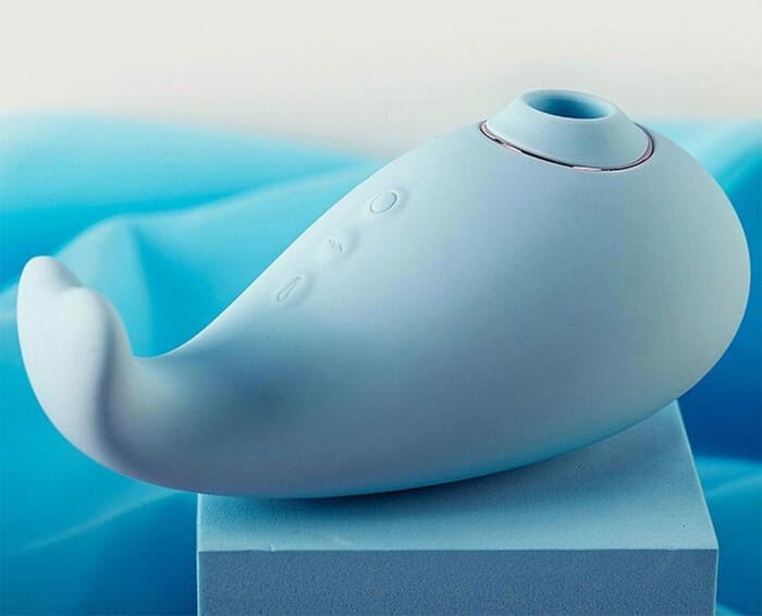 Máy rung hút liếm vùng kín có sưởi ấm Svakom Tantan Whale Pro