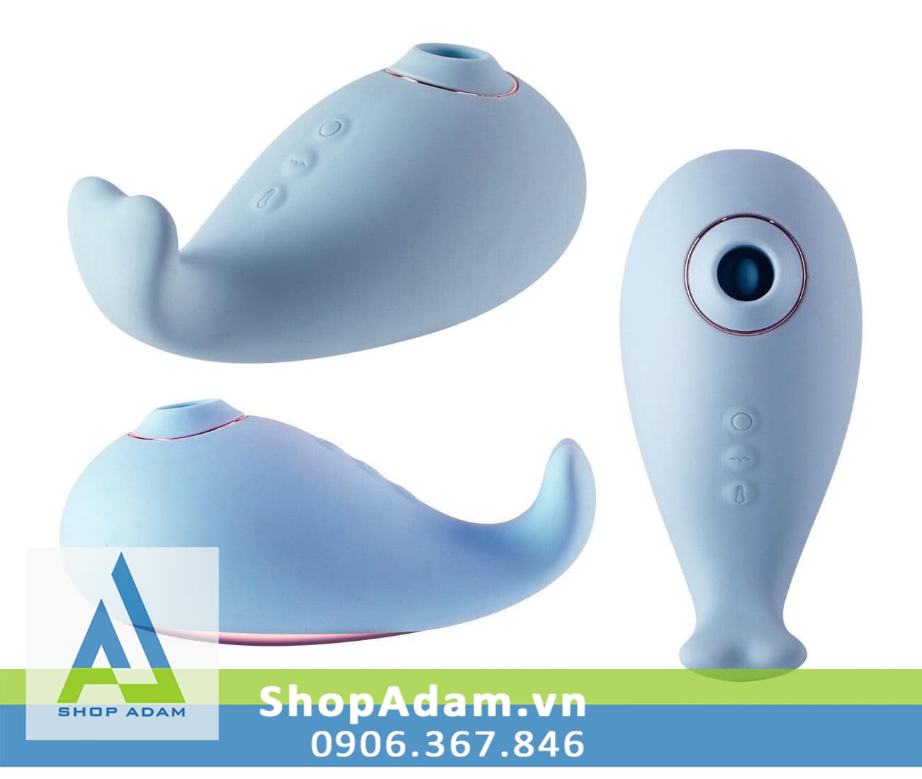 Máy rung hút liếm vùng kín có sưởi ấm Svakom Tantan Whale Pro