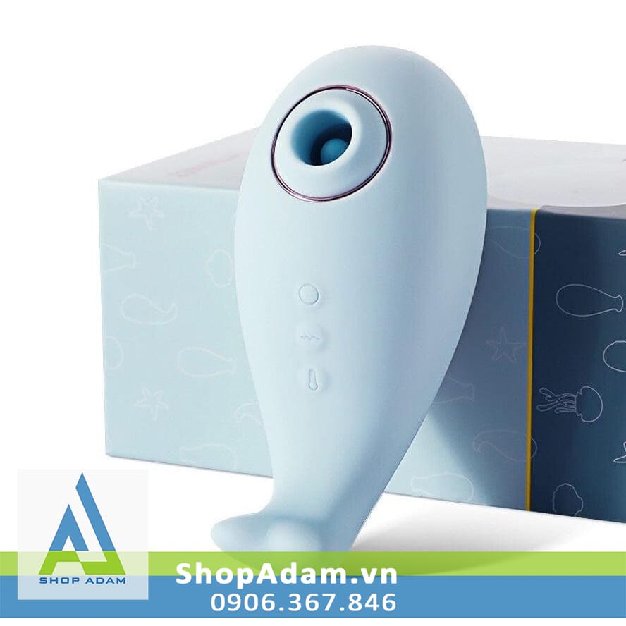 Máy rung hút liếm vùng kín có sưởi ấm Svakom Tantan Whale Pro