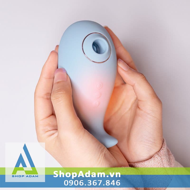 Máy rung hút liếm vùng kín có sưởi ấm Svakom Tantan Whale Pro