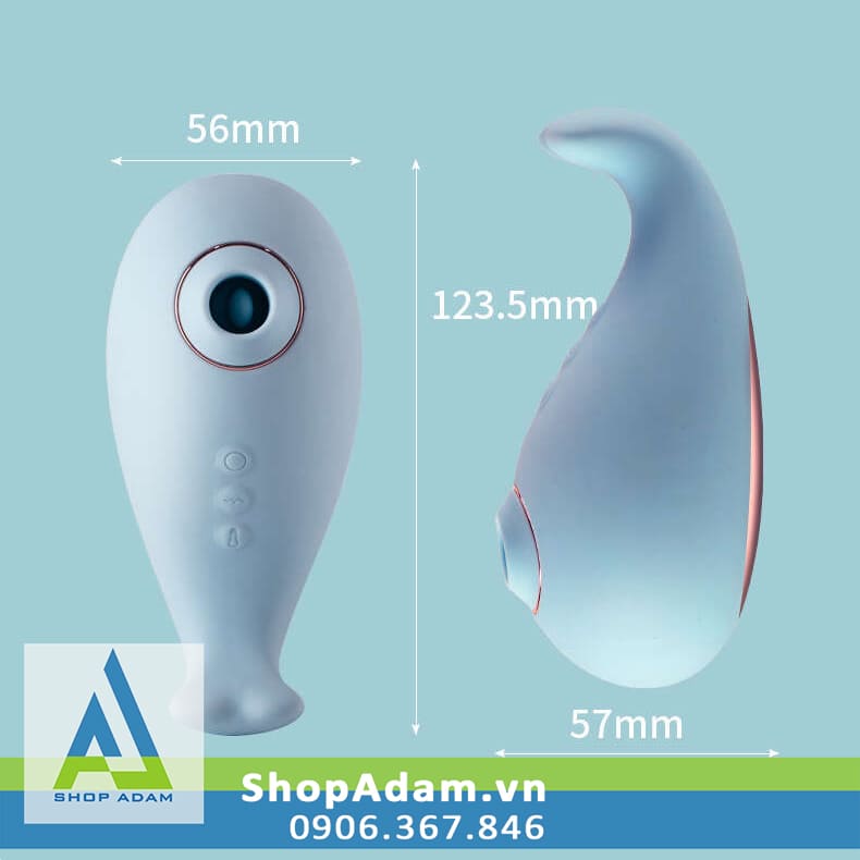 Máy rung hút liếm vùng kín có sưởi ấm Svakom Tantan Whale Pro