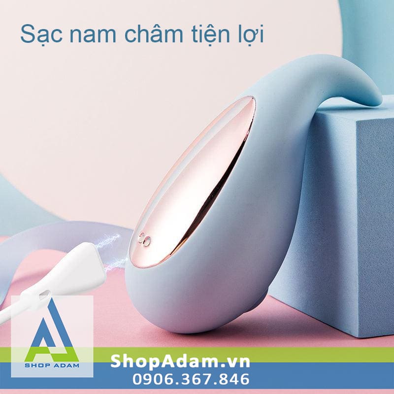 Máy rung hút liếm vùng kín có sưởi ấm Svakom Tantan Whale Pro