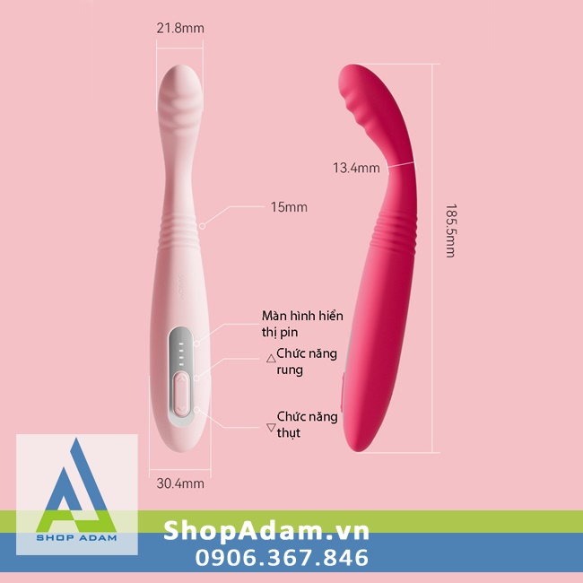 Máy Rung Thủ Dâm Cho Nữ Có Thụt Kích Thích Siêu Mạnh Svakom Cici 2