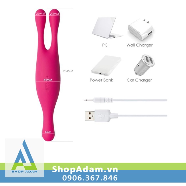 Máy Rung Tình Yêu 2 Đầu Siêu Mạnh Kích Thích Điểm G Svakom Marin