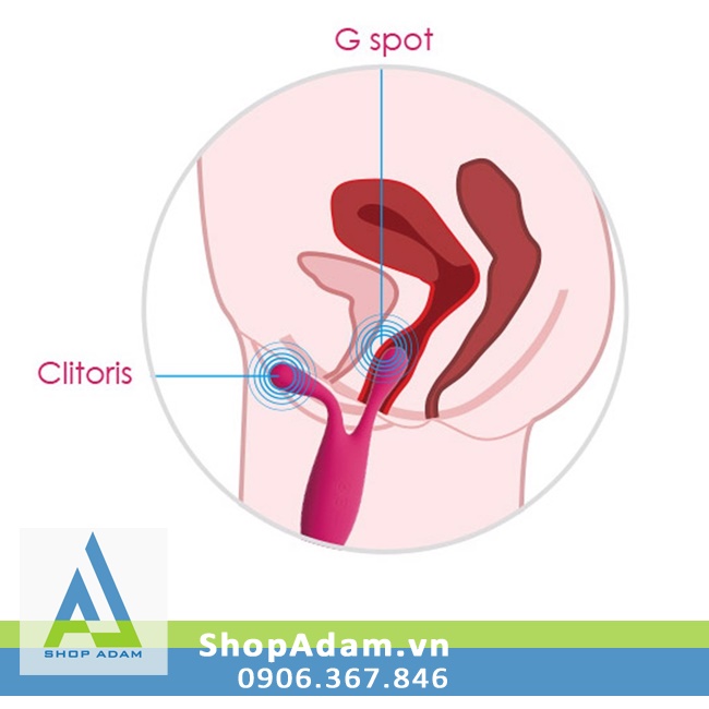 Máy Rung Tình Yêu 2 Đầu Siêu Mạnh Kích Thích Điểm G Svakom Marin