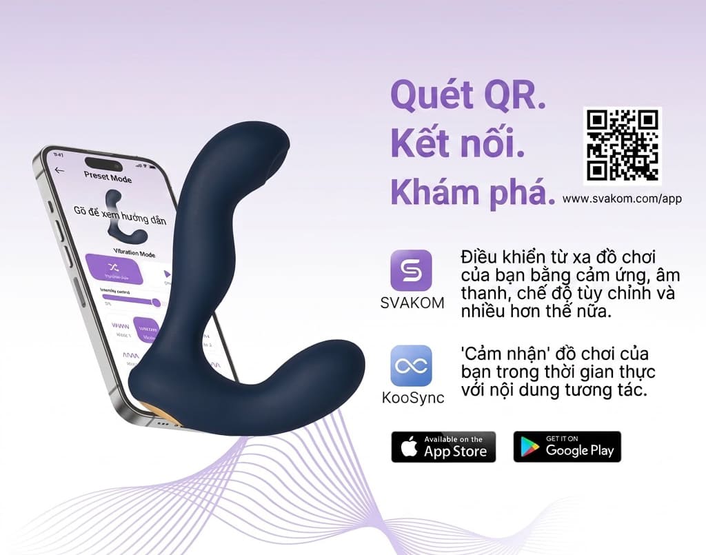 Máy rung tuyến tiền liệt kết nối App Svakom Iker Neo Máy rung tuyến tiền liệt kết nối App Svakom Iker Neo