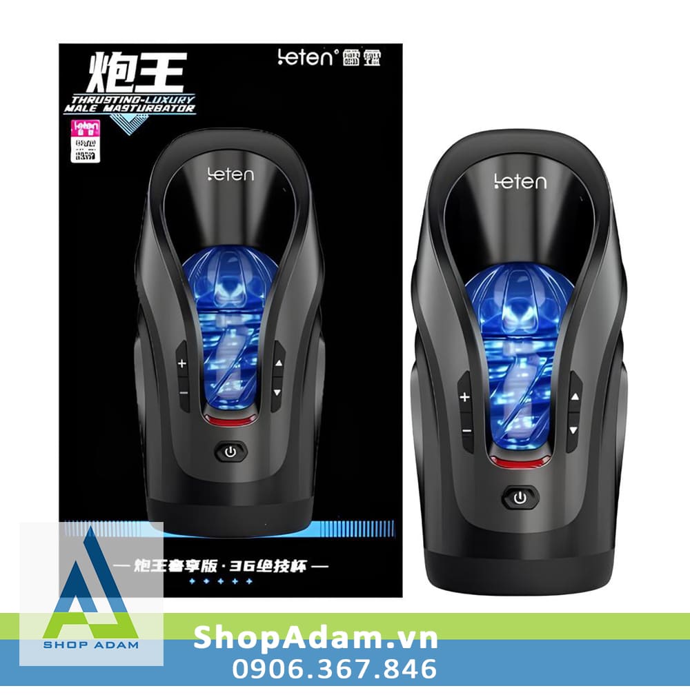 Máy thủ dâm nam thụt tự động có sưởi ấm Leten Luxury Male Masturbator
