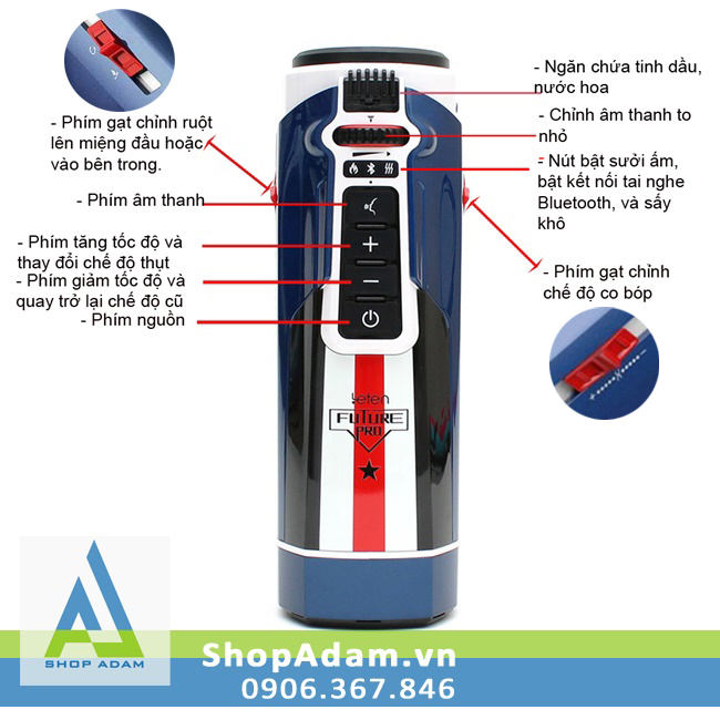 Cách sử dụng âm đạo giả tự động Leten Future 708