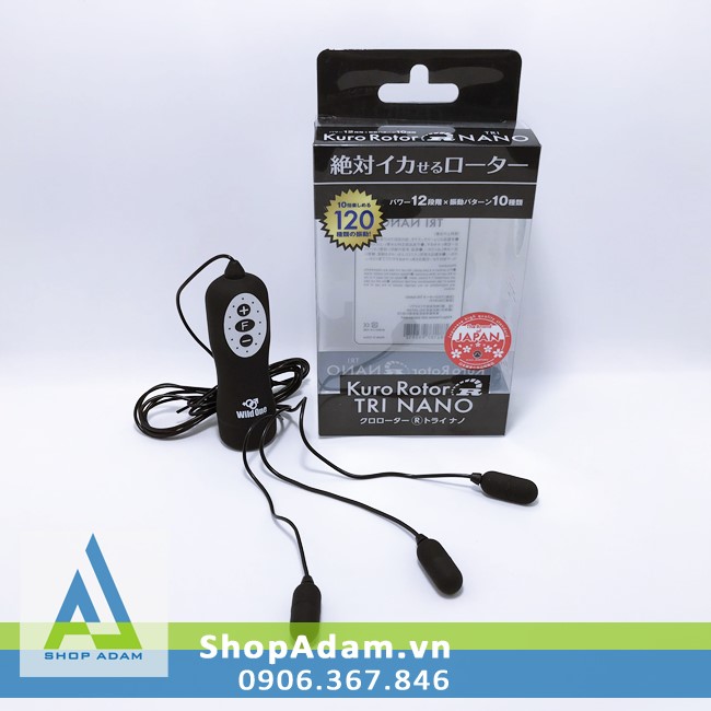 Máy trứng rung mini có 3 đầu Kuro Rotor Tri Nano – SSI Japan
