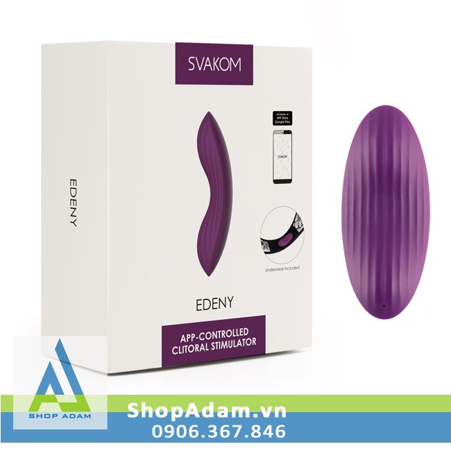 Máy trứng rung mini gắn quần lót điều khiển qua app Svakom Edeny Máy trứng rung mini gắn quần lót điều khiển qua app Svakom Edeny