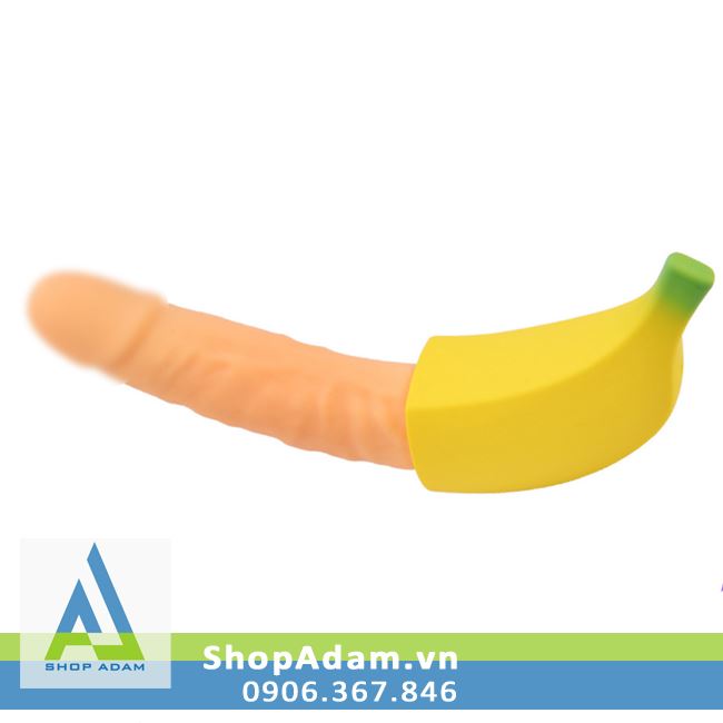 MOYLAN BANANA dương vật giả hình quả chuối có rung: