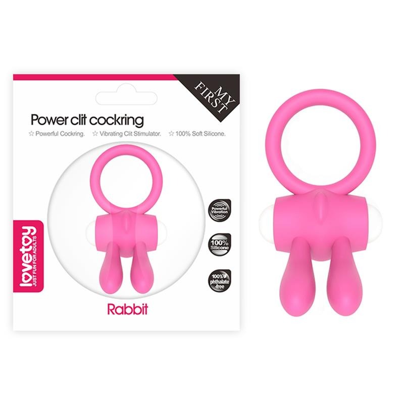 Nhẫn rung tình yêu đeo dương vật Lovetoy Rabbit