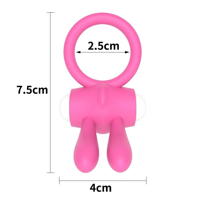 Nhẫn rung tình yêu đeo dương vật Lovetoy Rabbit