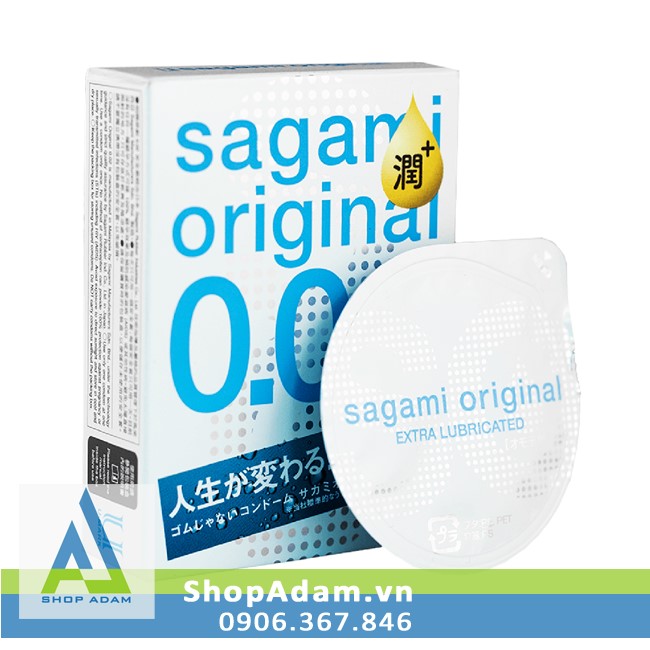Sagami 0.02 Bao cao su nhiều chất bôi trơn siêu mỏng Nhật Bản