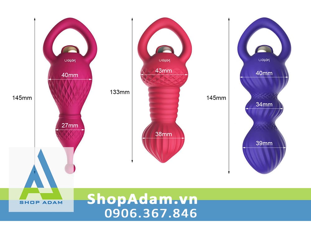 Sextoy hậu môn cao cấp siêu rung Leten Prague Love