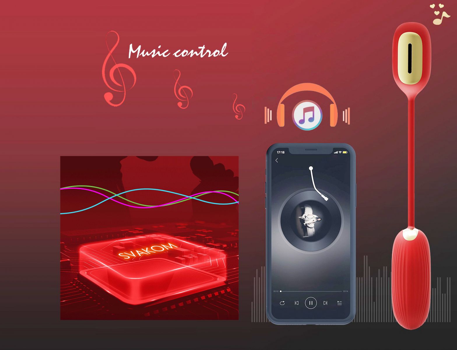 Trứng rung cao cấp điều khiển bằng điện thoại Svakom Muse