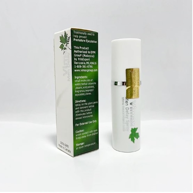 Thuốc xịt Vimax chống xuất tinh sớm chiết xuất thảo dược - Canada