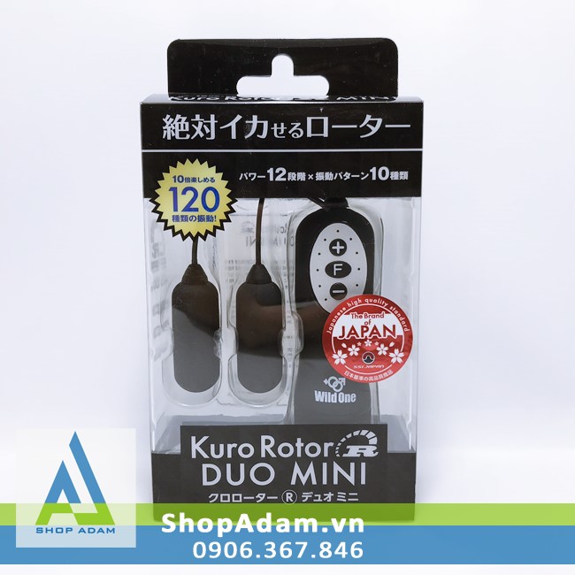 Trứng rung tình yêu đa tần số Kuro Rotor Duo Mini