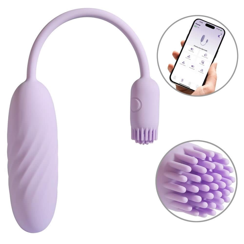 Trứng rung 2 đầu nhỏ gọn kết nối App Svakom Plume Trứng rung 2 đầu nhỏ gọn kết nối App Svakom Plume