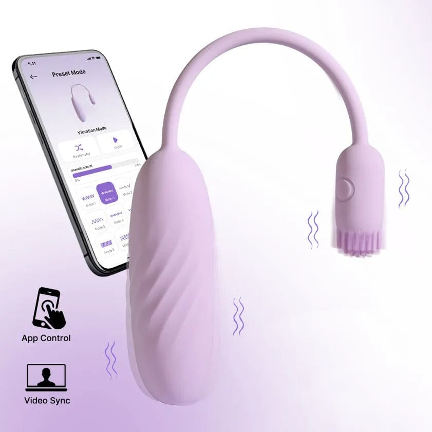 Trứng rung 2 đầu nhỏ gọn kết nối App Svakom Plume Trứng rung 2 đầu nhỏ gọn kết nối App Svakom Plume