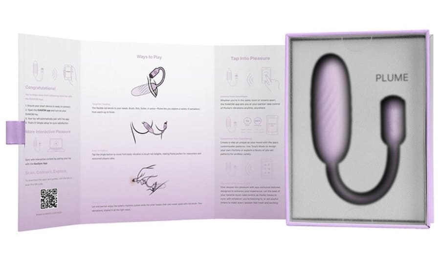 Trứng rung hai đầu nhỏ gọn kết nối App Svakom Plume Trứng rung hai đầu nhỏ gọn kết nối App Svakom Plume