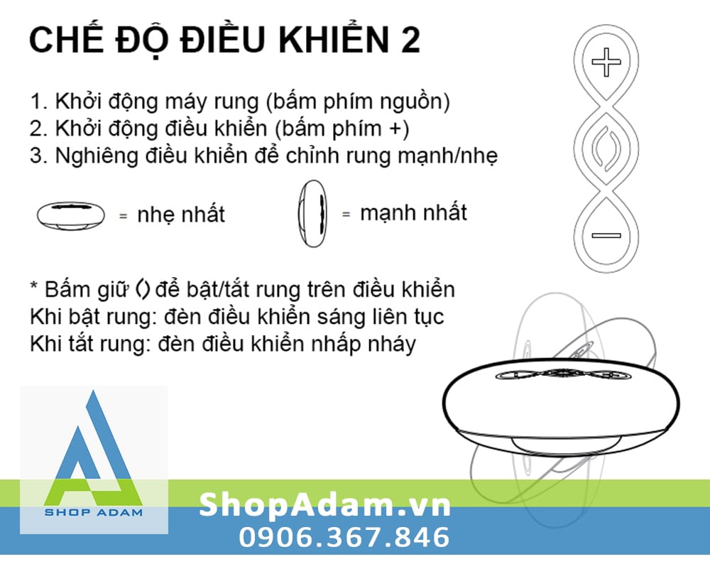 Trứng rung hậu môn điều khiển từ xa 3 đầu cao cấp Lelo Hugo 2 Remote