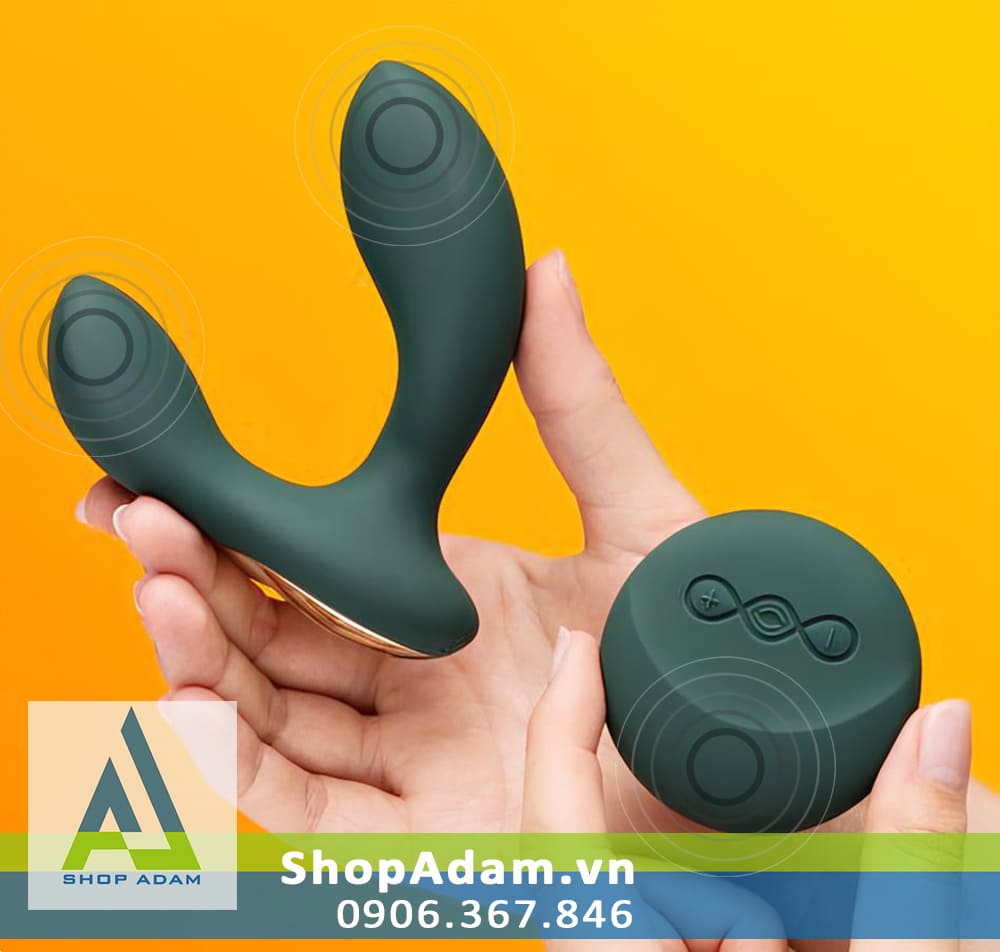 Trứng rung hậu môn điều khiển từ xa 3 đầu cao cấp Lelo Hugo 2 Remote