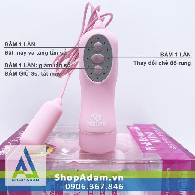 Trứng rung mini có 120 kiểu rung Pink Rotor