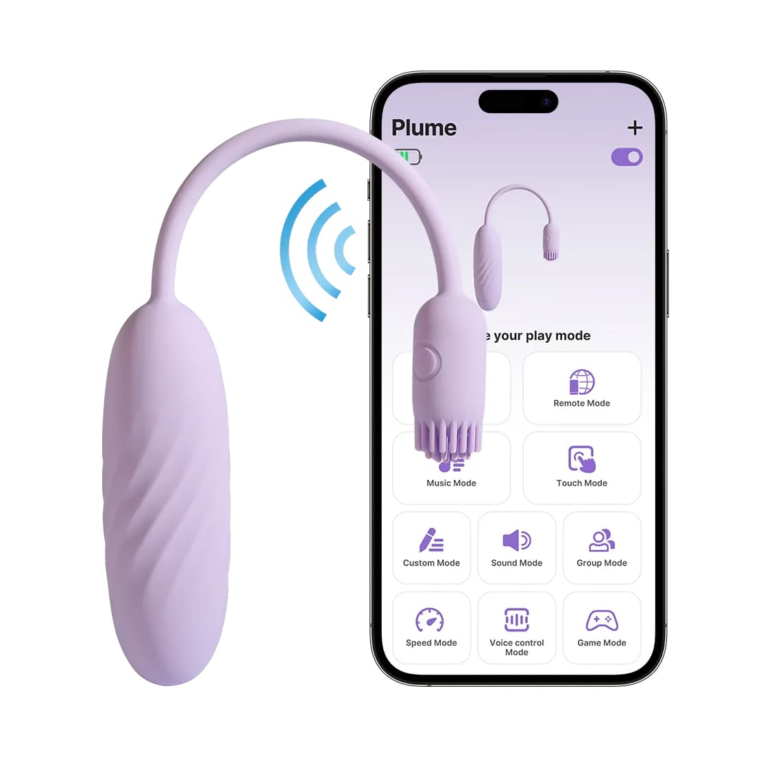 Trứng rung tình yêu 2 đầu nhỏ gọn kết nối App Svakom Plume Trứng rung tình yêu 2 đầu nhỏ gọn kết nối App Svakom Plume